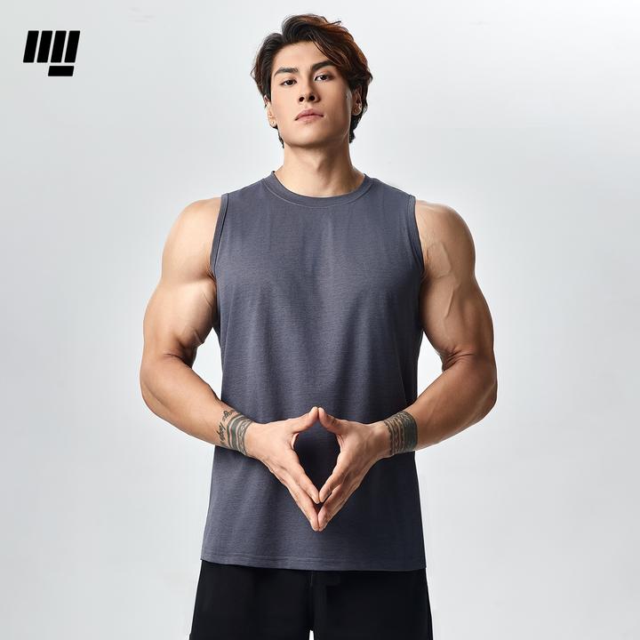 东方力量 敦煌色系无袖T恤男夏季运动健身篮球训练吸湿排汗背心