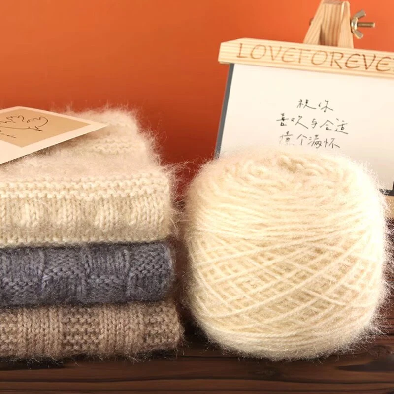 1团3两 超柔手工编织中粗毛线柔软亲肤保暖手编毛线