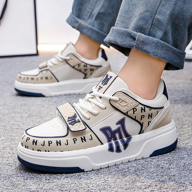 pnj男女同款百搭休闲小白鞋中邦厚底情侣板鞋运动鞋男鞋增高女鞋