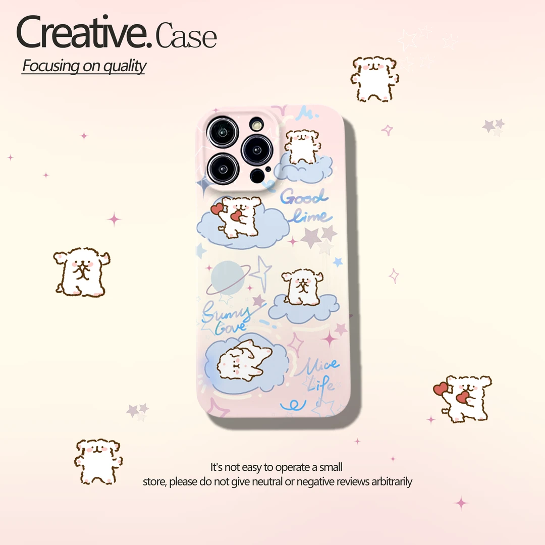 可爱修狗菲林壳适用于苹果15华为oppo/vivo/小米/一加/