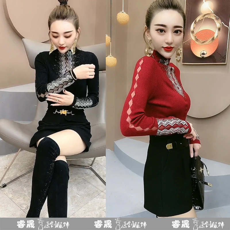 慧依菲洋气女春秋季新款减龄百搭显瘦长袖小衫气质妈妈装潮上衣女