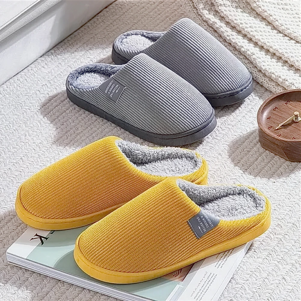 2023新款冬季棉拖鞋男毛毛绒保暖厚底防滑室内家居鞋女可爱情侣款