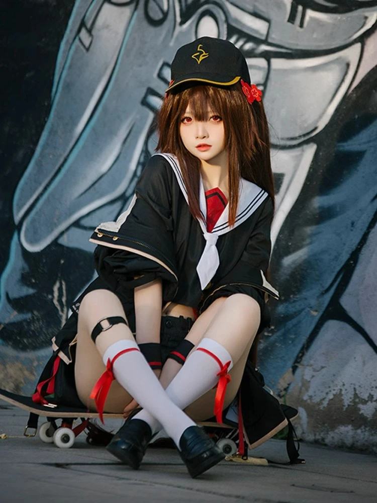 初兽猫 现货 cos服装 滑板女孩 同人 cosplay 游戏女装