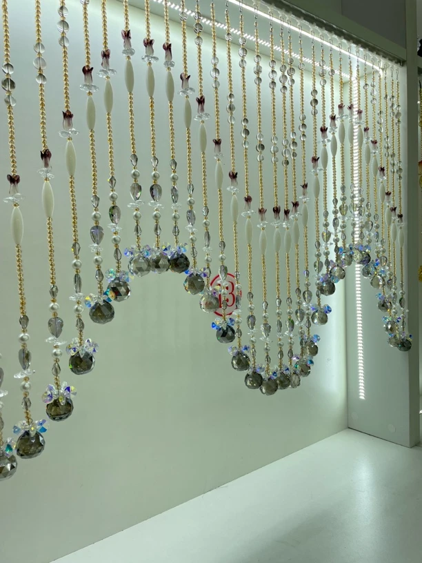 七彩灰白珍珠璀璨帘 定制款