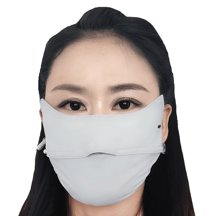 安素可新款夏天开口透气防晒口罩面部男女通用水洗薄款防紫外线