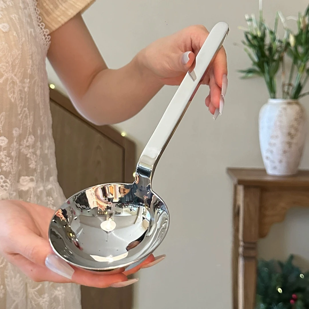 Cbobo18-10高端加厚韩式长柄大圆勺家用盛汤神器BT