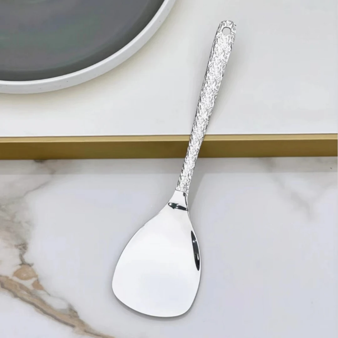 SUS 304冰裂纹小煎铲小锅铲炒菜家用短款煎蛋铲BT