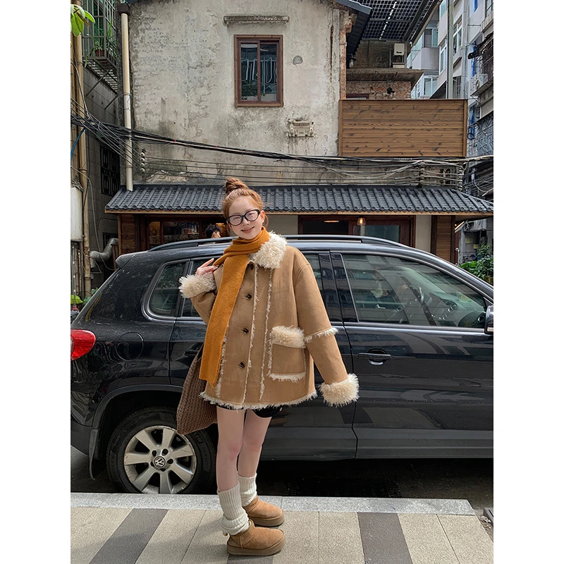 【暖意融融】短外套 时尚百搭设计气质HD短外套243J3540#