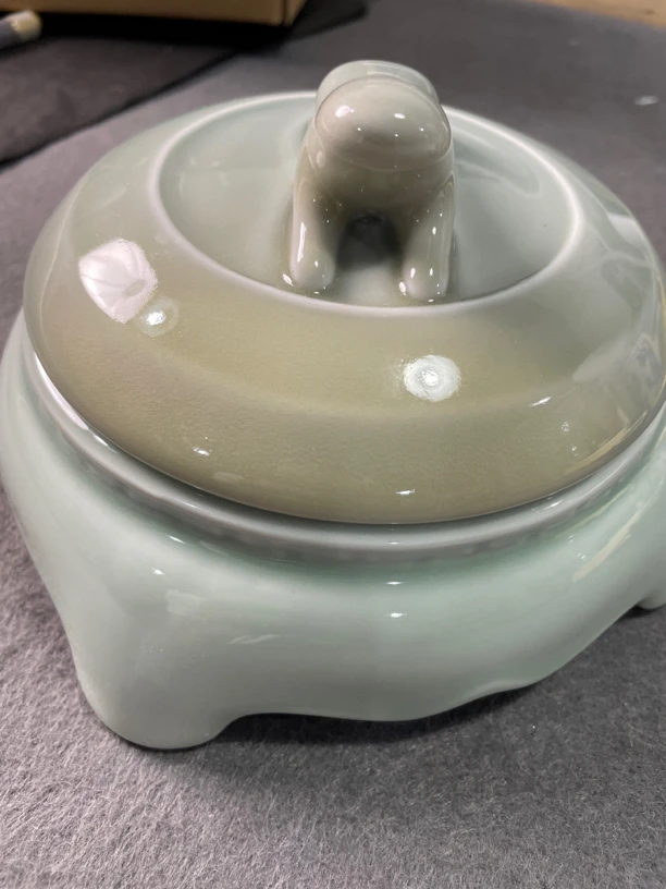 三月底清仓006:18x18陶瓷釉色精制墨碟火锅砚台