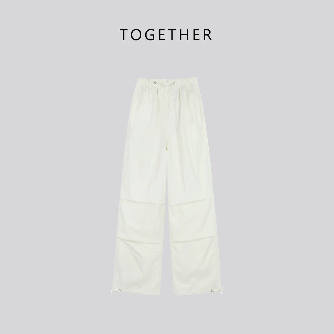TOGETHER DW STUDIOS【柚可】春夏休闲中腰宽松直筒工装裤#W1331