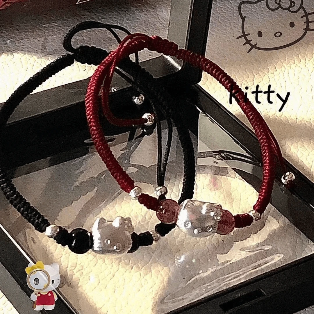 hellokitty情侣男女款小众设计简约编绳可爱百搭