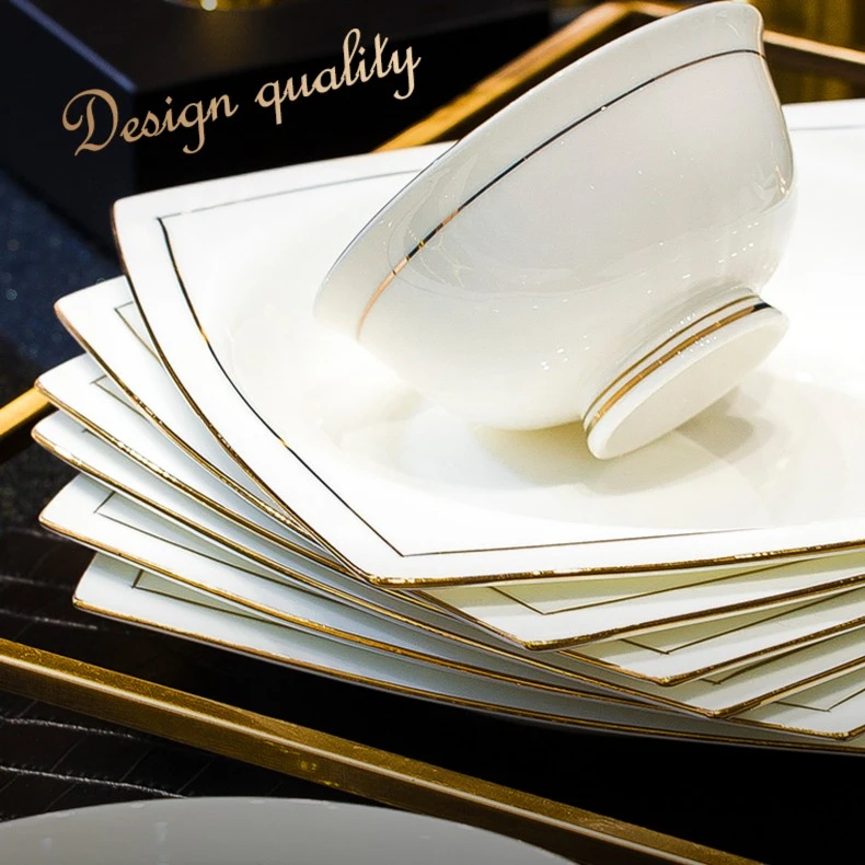 单品饭碗自由搭配碗家用陶瓷餐具简约金格纳斯米饭碗面碗