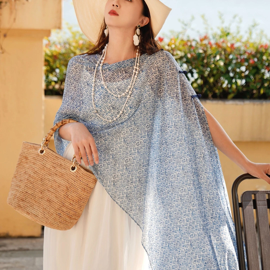 【宫佩Cocoa小苏】海岛旅游女丝巾包头巾披肩围巾拍照洋气外搭