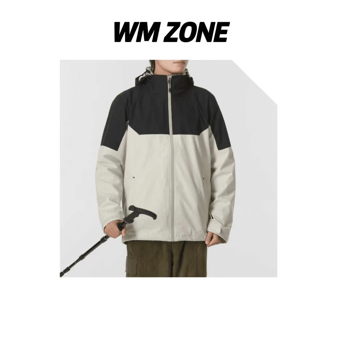 虎儿 3-2499 拼色金点内胆三合一冲锋衣