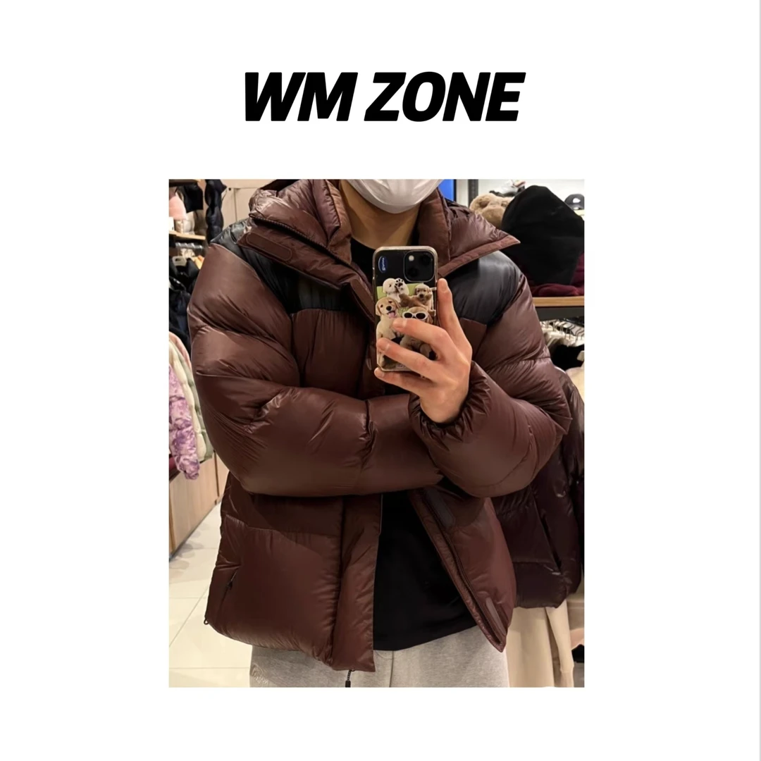 虎儿 3-2742 【男女同款】字母印花连帽保暖外套