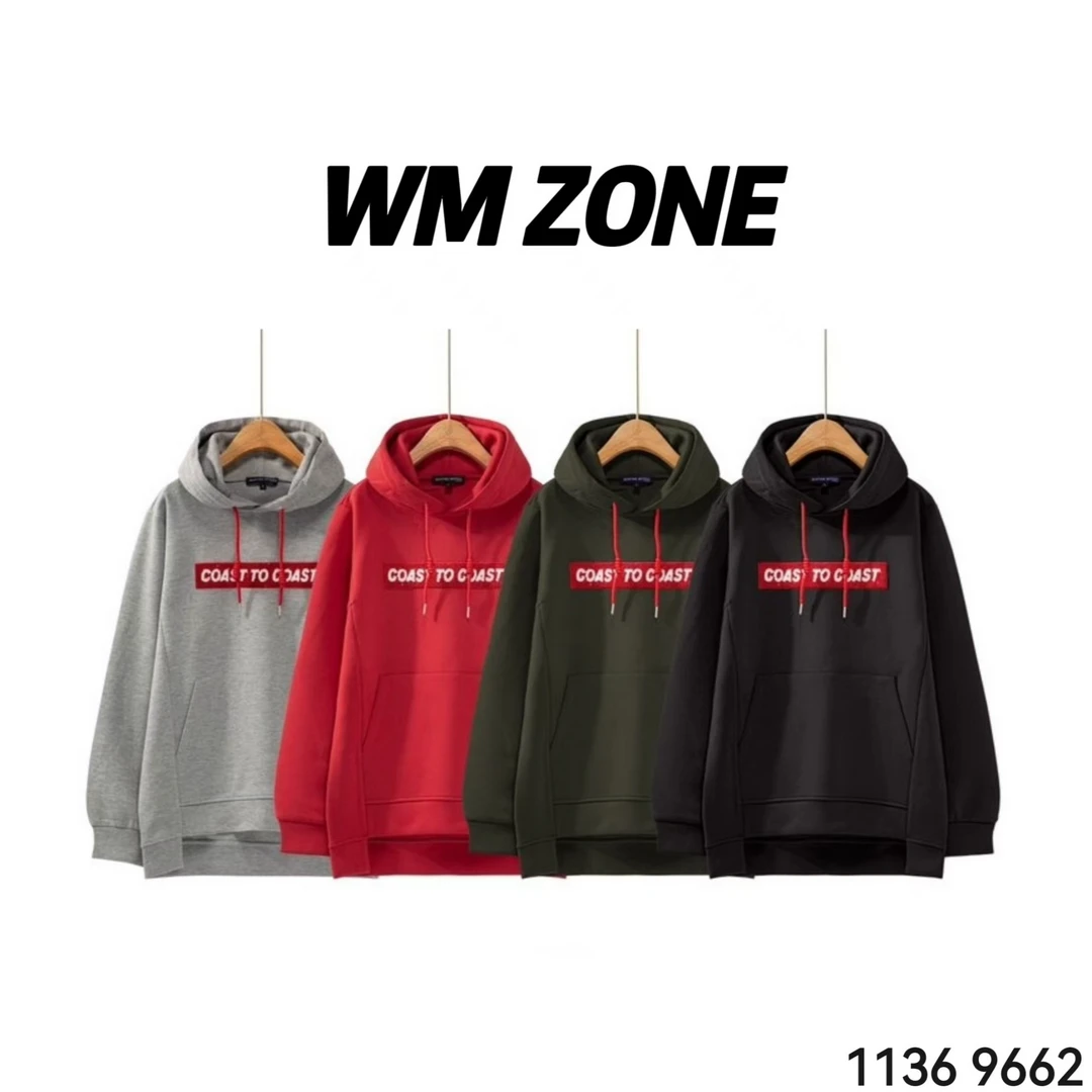 虎儿 3-2556 9662 干洗绣花撞色套头连帽卫衣