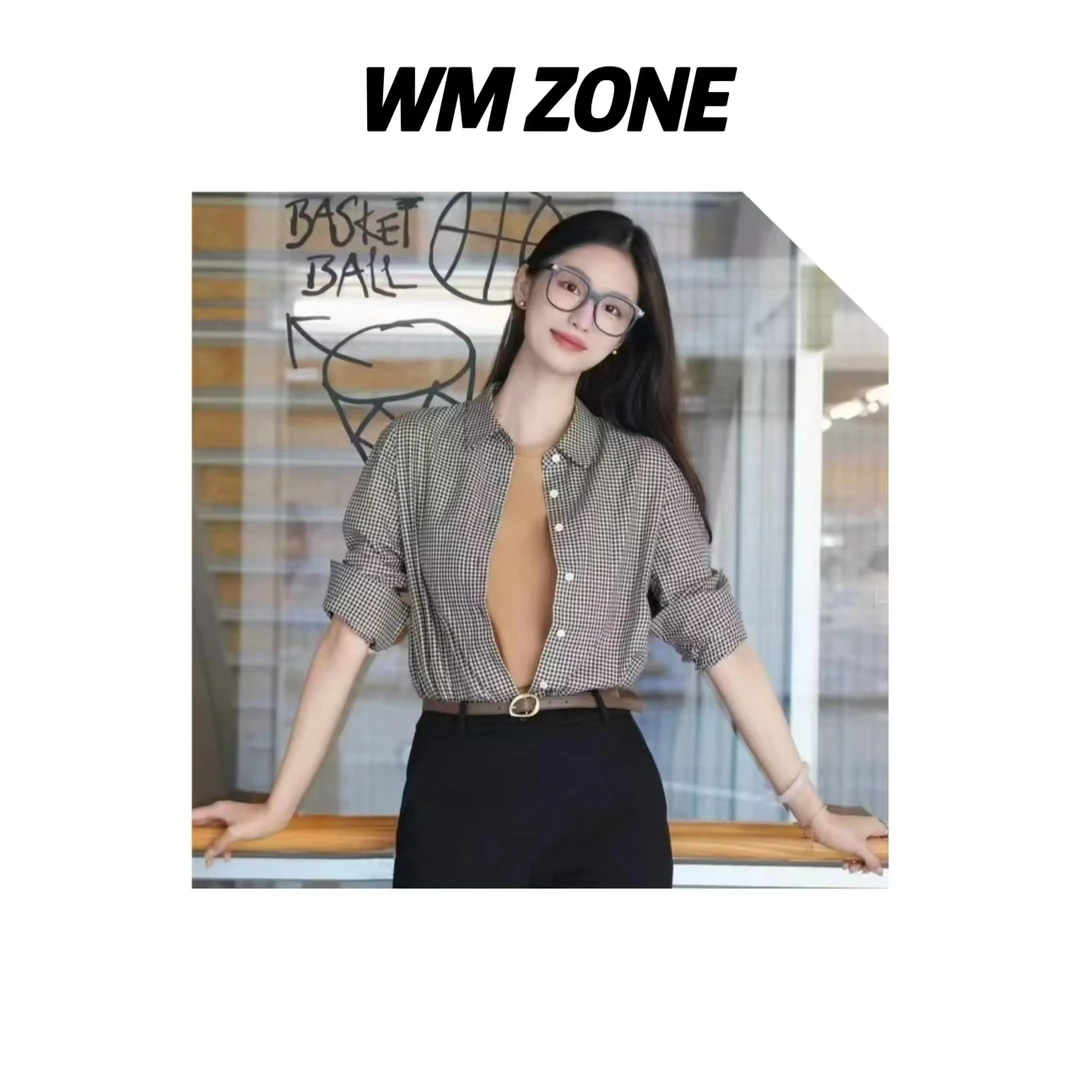 虎儿 3-2511  斜纹复古格纹衬衫