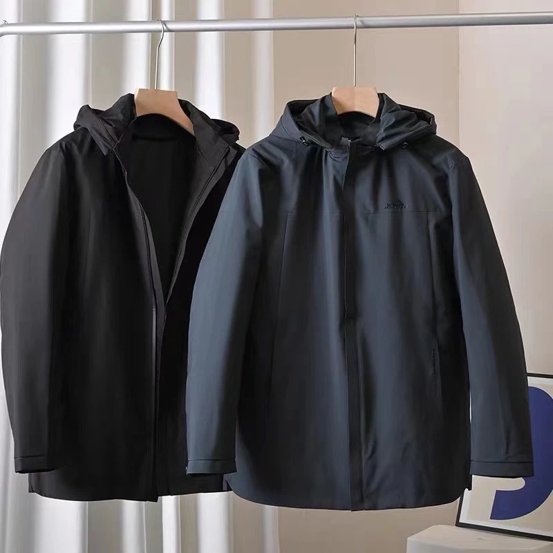 2024男士新款派克服夹克帽子内胆可拆卸