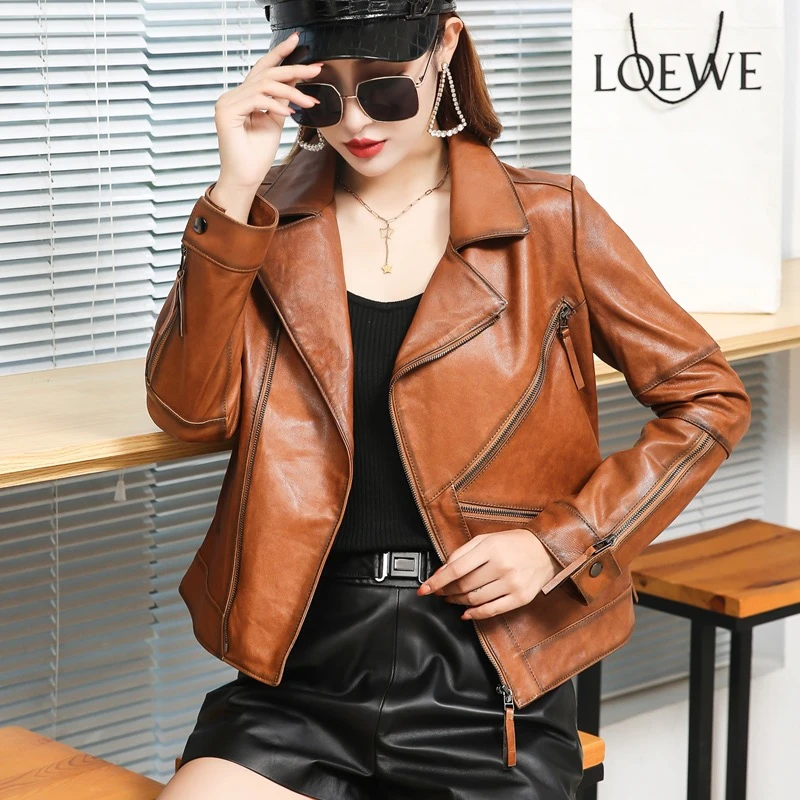 Other. 6876款女士植鞣皮衣