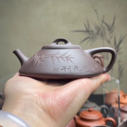 紫砂茶壶特紫合瓢150cc左右