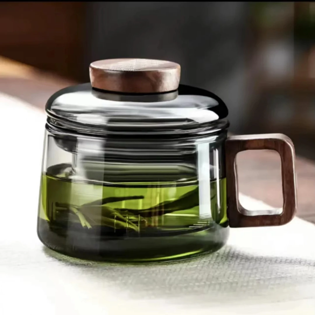 墩墩杯透明家用过滤大容量加厚日式带盖耐热