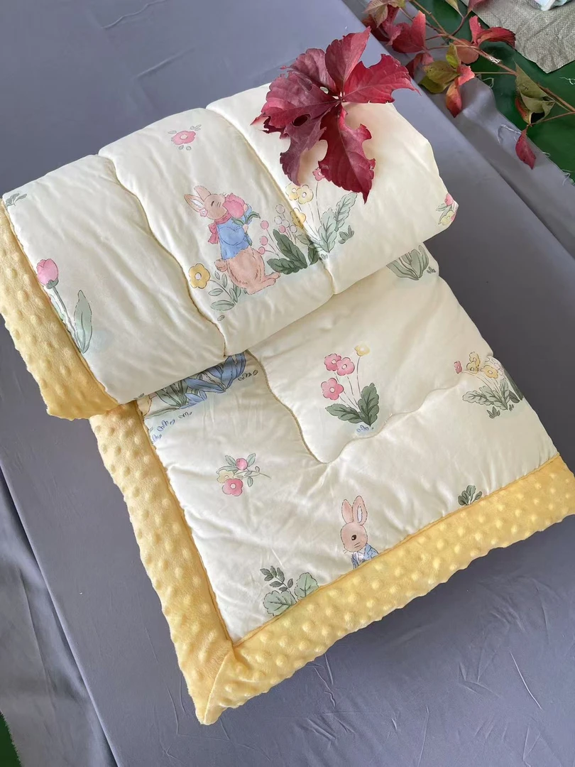 豆豆绒被子a面棉b面豆豆绒整张大豆纤维春秋冬款学生宿舍被可机洗