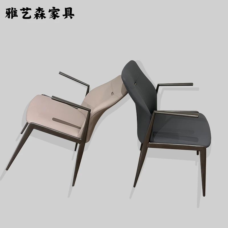 意式极简餐椅家用轻奢高端凳子靠背家用餐厅现代简约舒适餐桌椅子