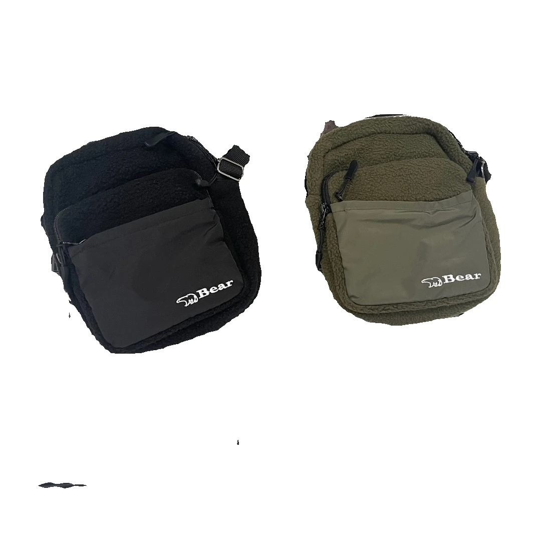 日原单肩包羊羔绒挎包男女情侣潮流休闲日系户外小挎包山系百搭潮