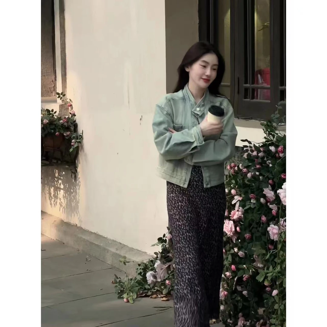 ZHUIMU.【西野暮色】韩版港风做旧牛仔秋冬外套ZM6337