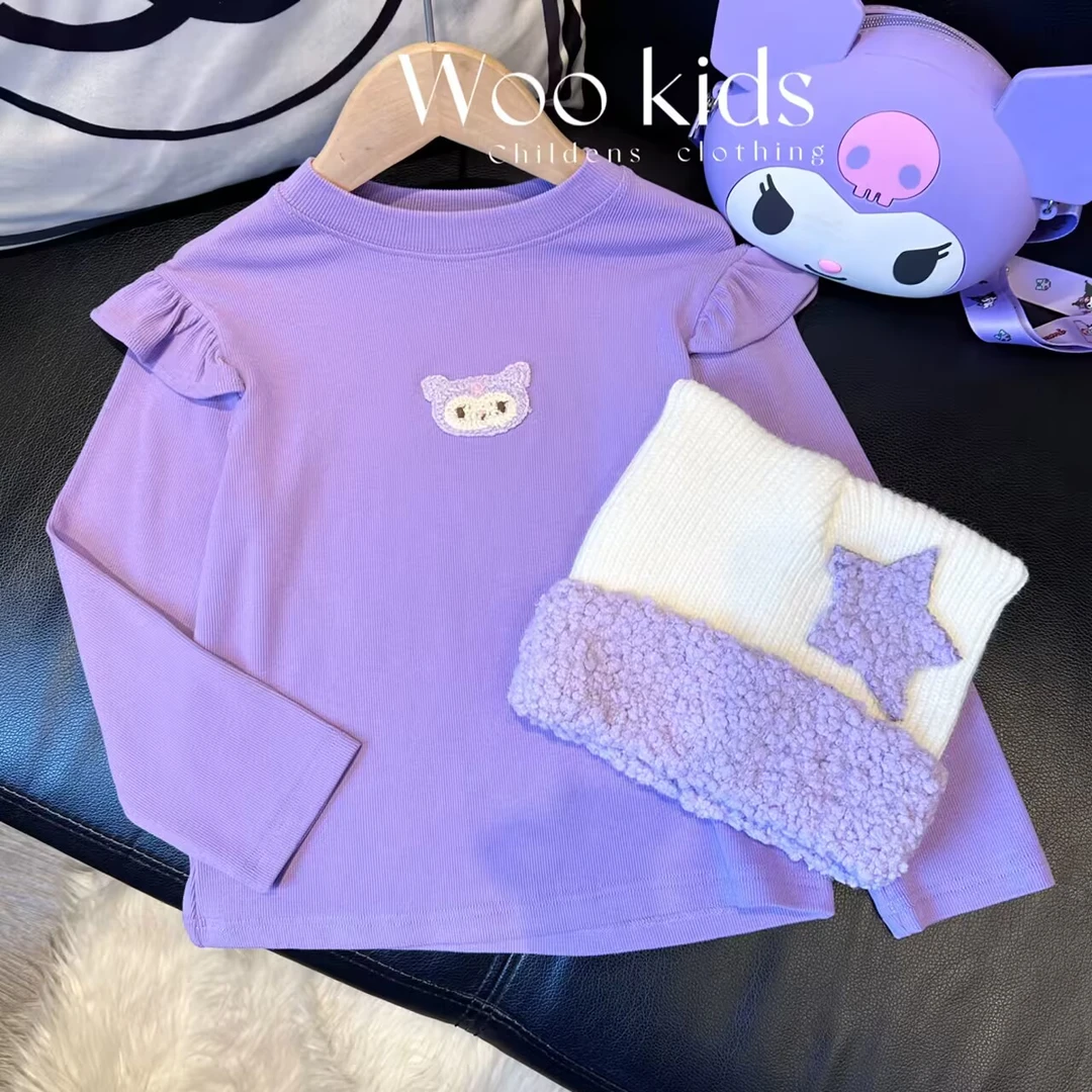 (特价现货)WOOKIDS亲子童装“一只恶魔”定制打底上衣 W23101105