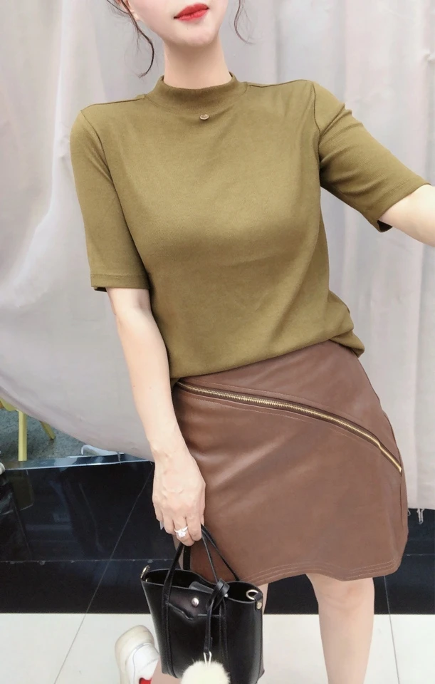 衣炫秋款七分袖上衣78603