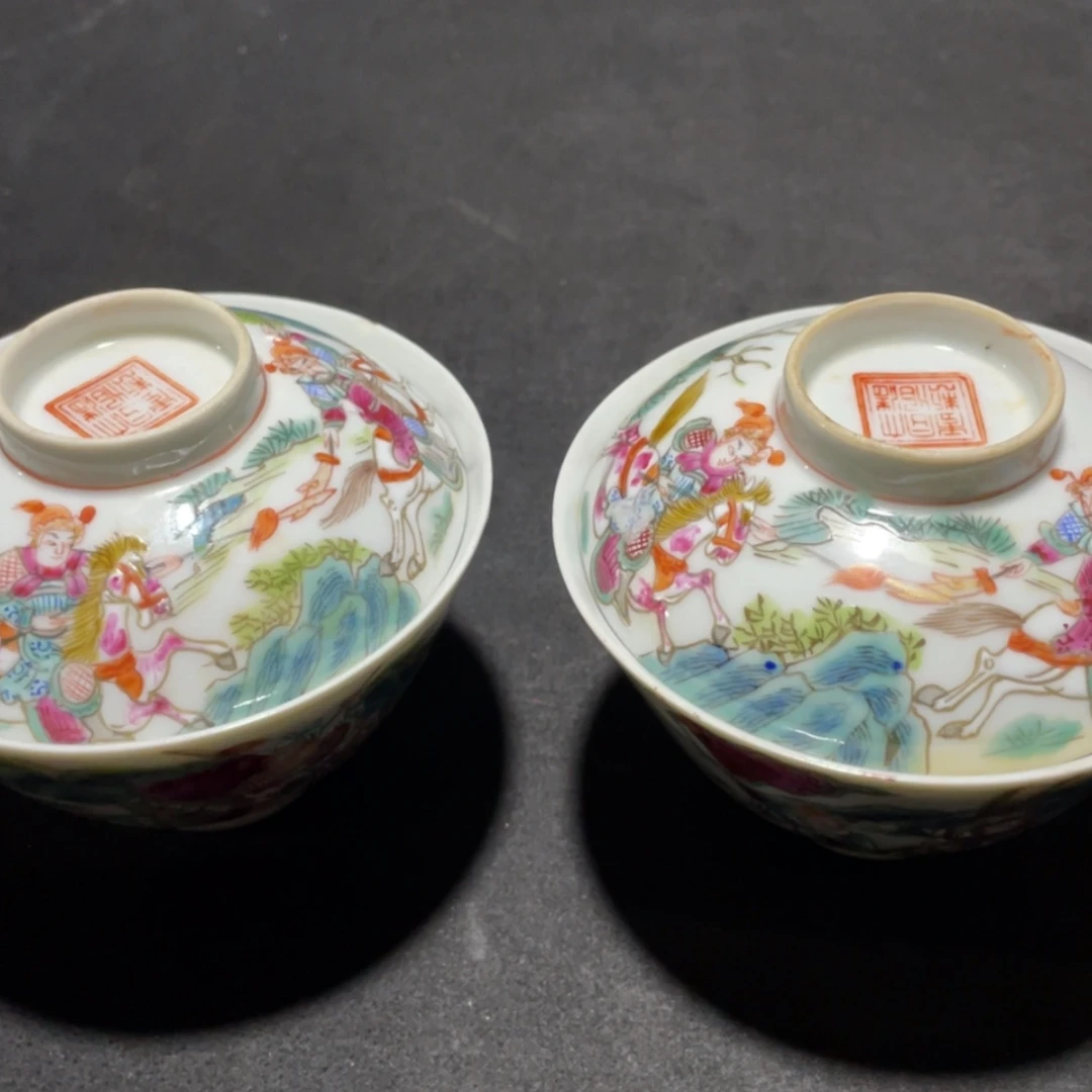 【闪购商品】瓷杯晗*粉彩对杯