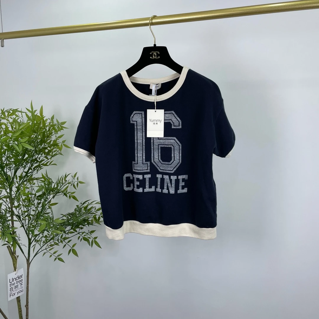 Celine 赛琳 字母logo短袖T恤 L码/98新/无配件 YM0799