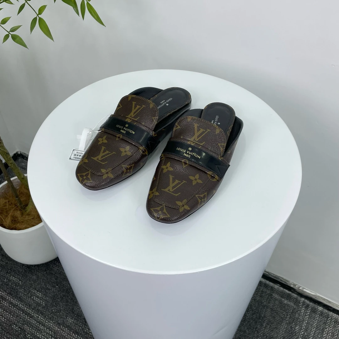 Louis Vuitton LV 路易威登 老花乐福半拖拖鞋 36码/95新/无配件