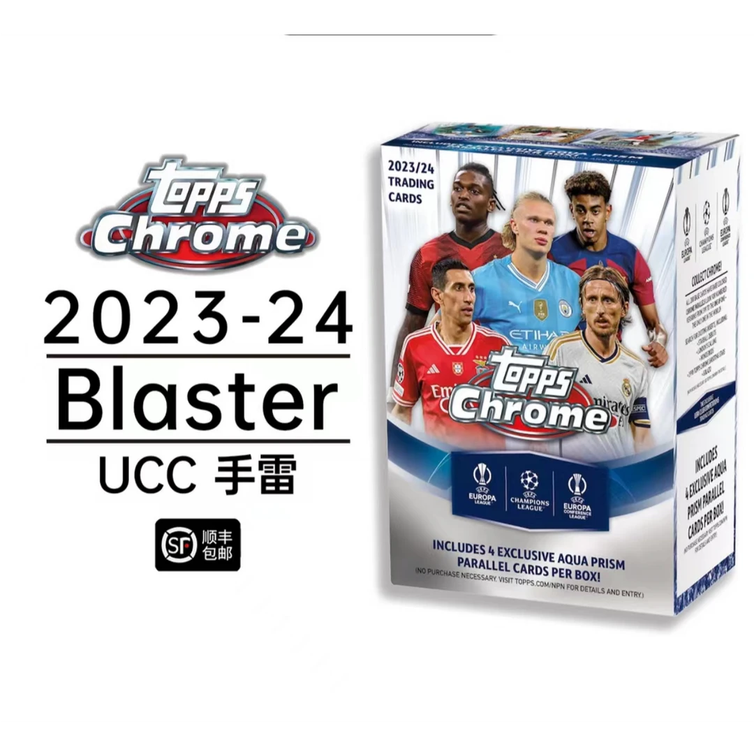 topps(拆盒）2023-24Chrome欧冠欧联UCC手雷球星卡盲盒