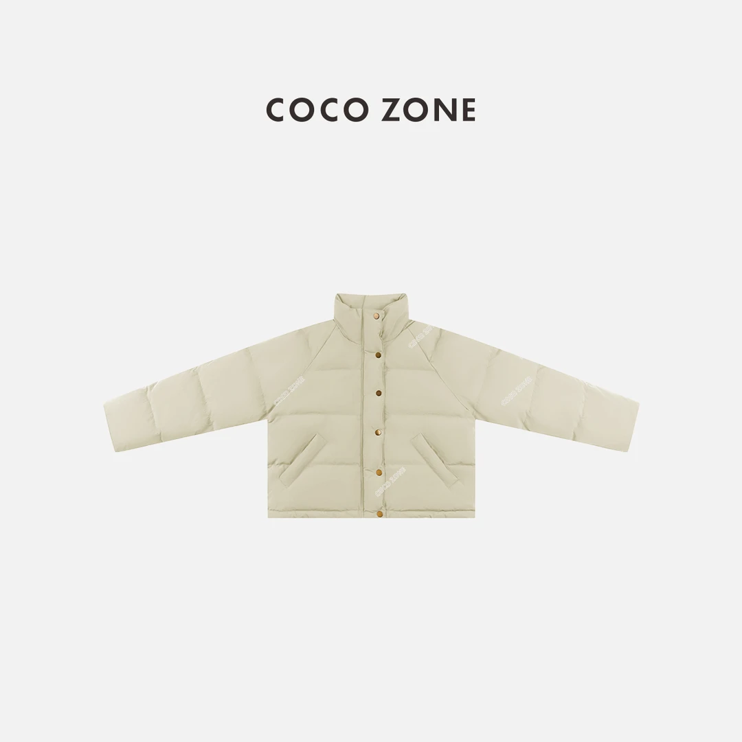 COCO ZONE 刘一一 90鹅绒设计感长袖保暖立领羽绒服CC2D2482