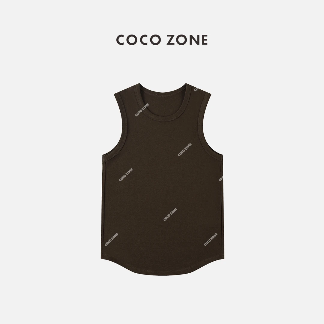 COCO ZONE 刘一一 夏季款内搭纯色修身版型吊带小背心23C19361