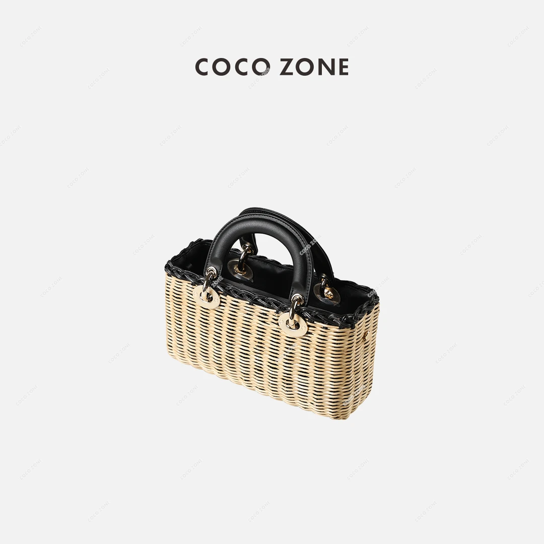 COCO ZONE 刘一一 高级感时尚方形编织包休闲手提包包23C29333