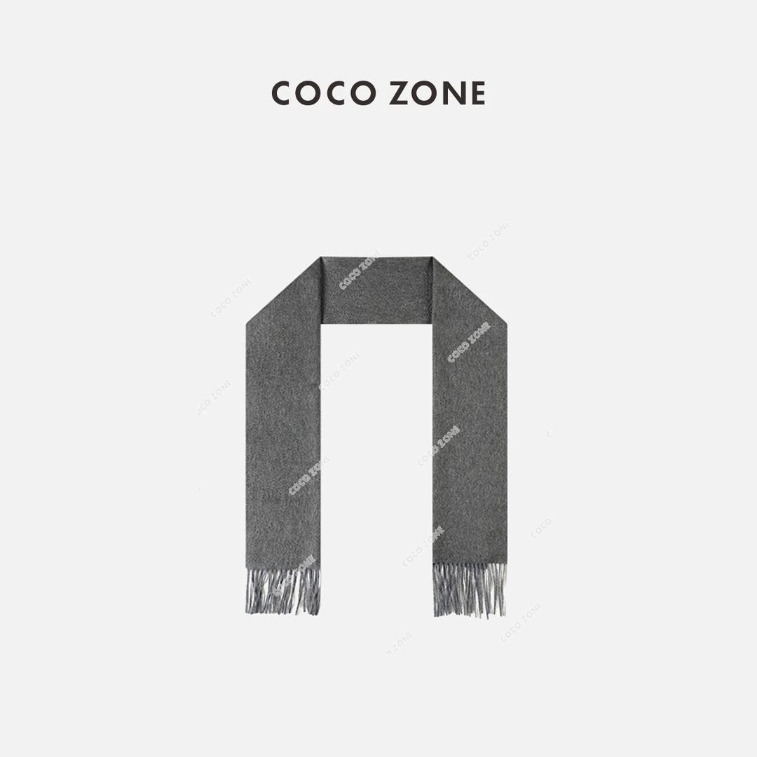 COCO ZONE 刘一一 100%羊绒秋冬围脖流苏披肩巾高街围巾23C19525