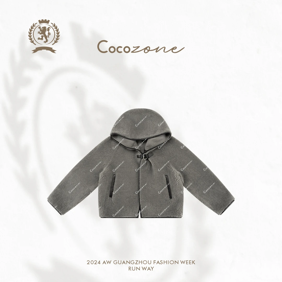 COCO ZONE 刘一一”复古老钱“ 西班牙进口美丽奴羊皮皮草CC1C2277