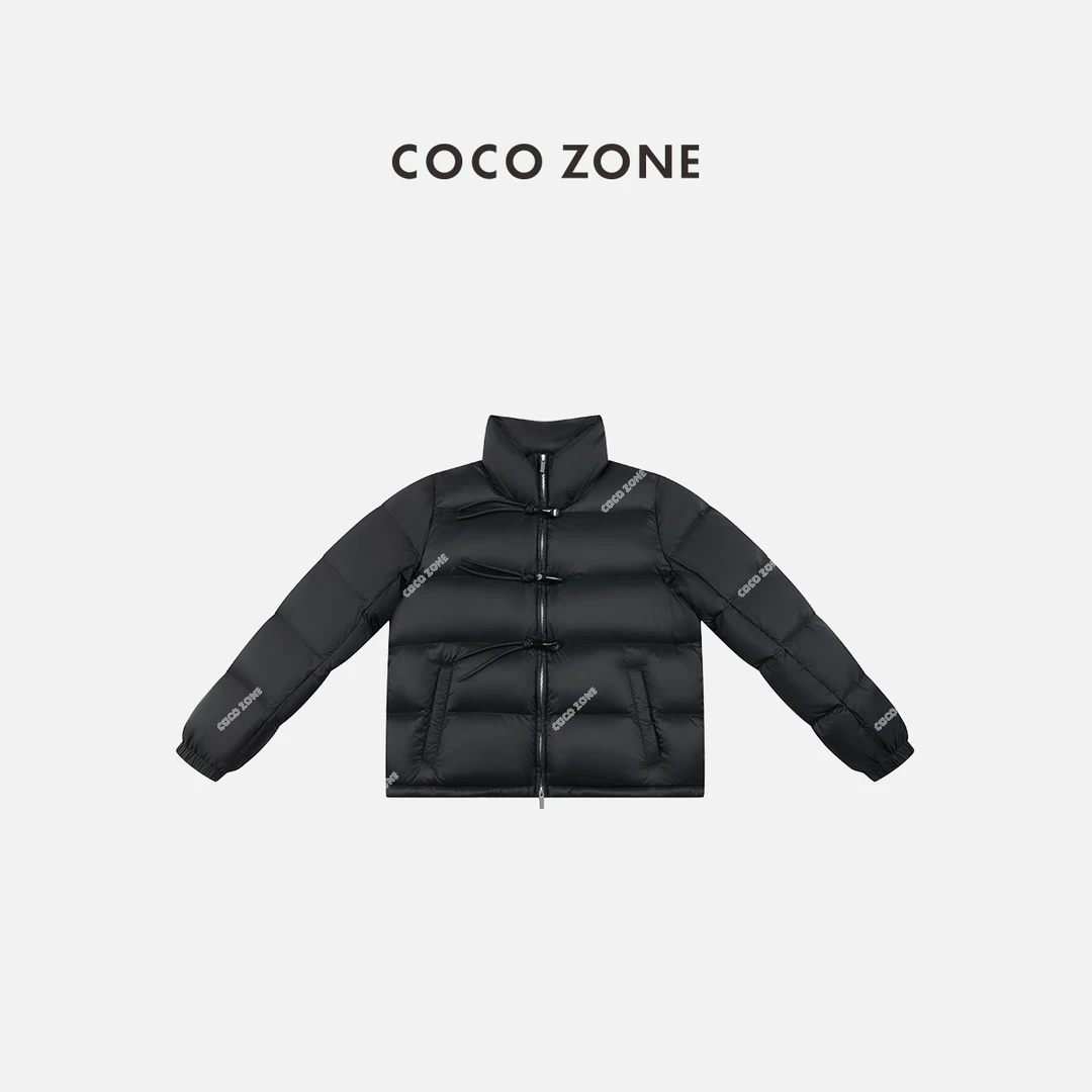 COCO ZONE 刘一一 秋冬90鹅绒设计感排扣立领羽绒服CC2C2325