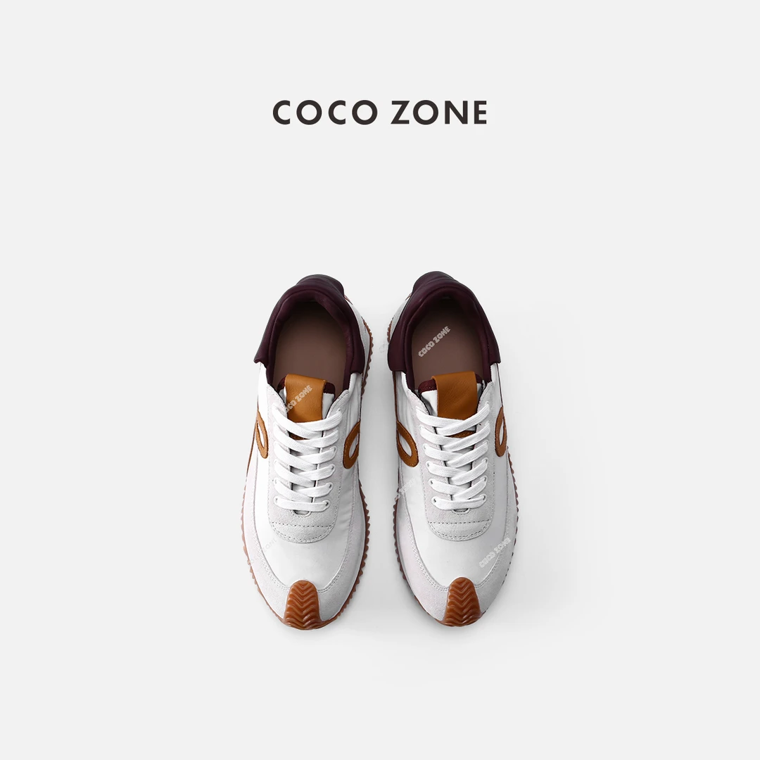 COCO ZONE 刘一一时尚厚底系带休闲鞋百搭透气阿甘鞋CC2A0138