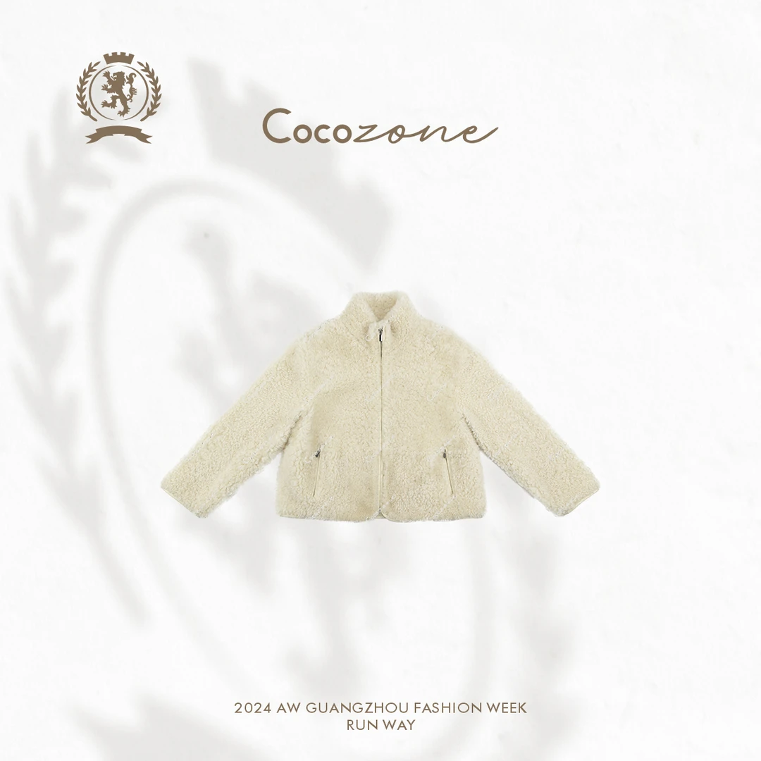 COCO ZONE刘一一  ”复古老钱“皮毛一体皮草外套CC2C2286