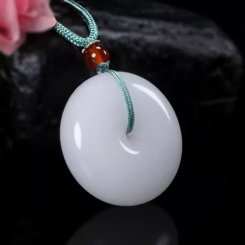 纯天然玉髓平安扣福利甜甜圈