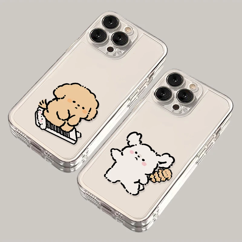 搓衣板小狗iPhone15手机壳14苹果13软12透明小米vivo华为oppo情侣