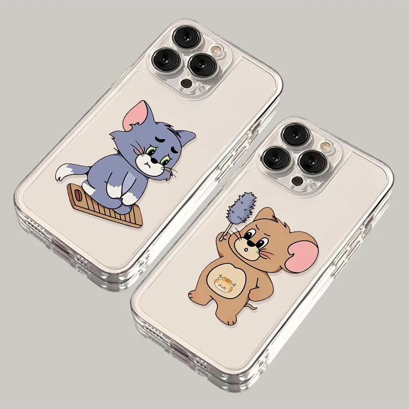 下跪汤姆iPhone15手机壳16适用苹果14软13透明小米vivo华为全包套