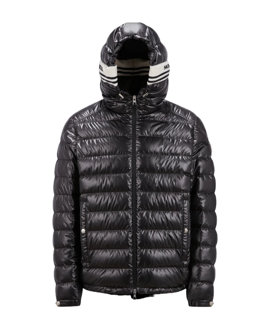 全新未使用 MONCLER 蒙口 FW24新款 字母拼接连帽保暖时尚羽绒服