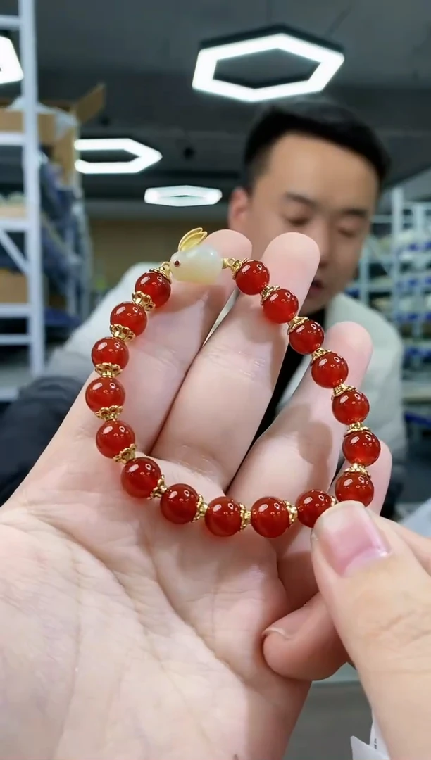 【闪购商品】玛瑙/玉髓手串银S925镶嵌yp