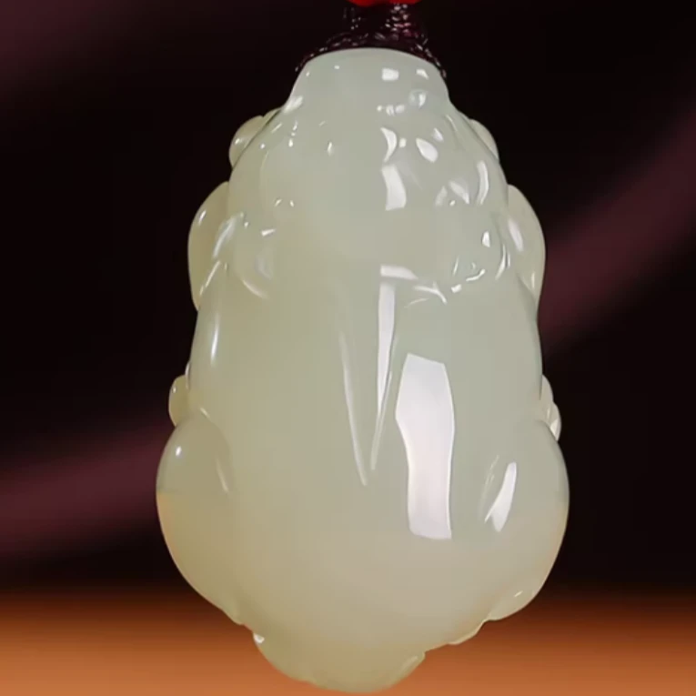 【十一臻选】天然和田玉貔貅吊坠（颜色多样性）（配绳子）百搭经典款xw