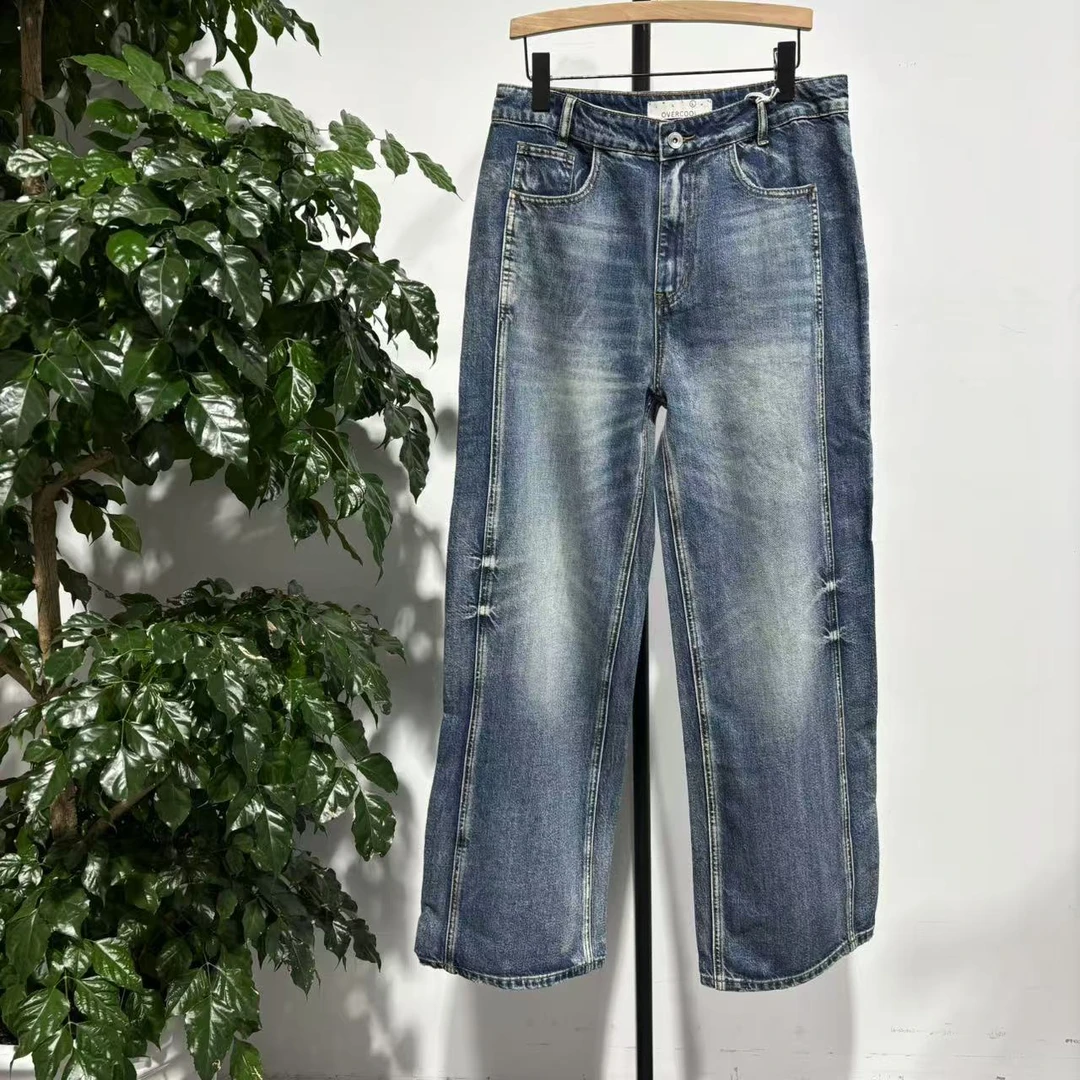 C-7 潮牌个性秋冬季男士时尚百搭拼接牛仔裤 DP008